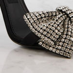 Dolce & Gabbana Keira Bow Sandal in Nero & Crystal 37 With Box womens High Heels Photo 0