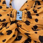 Nicholas convertible cutout knotted leopard print swimsuit bikini size M medium Photo 9