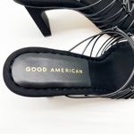 Good American NIB Black Strappy Faux Leather Mule Sandal 7 Photo 7