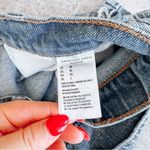 American Eagle  High Rise Denim Cuffed Mom Short Size 00 Photo 5
