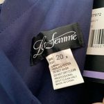La Femme Plus Size Gown 27872 Mother of the Bride or Groom Navy Blue Size 20 NWT Photo 9