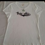 Maison Jules New  Large Short Sleeve T-Shirt Top Photo 2