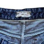 Free People Women's  Blue Jean Shorts Distressed High-Waisted Beach Mini Size 30 Photo 4