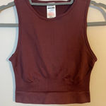 Gymshark Maroon Sleeveless Crop Top Photo 0