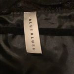 Blue Blush Black Fluffy Jacket  Photo 5