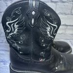 Justin Gypsy Andra Cowboy Boot Size 7 B L9977 Black Western Leather Cowgirl 8" Photo 1