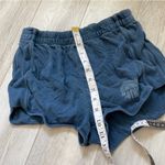 Mother The Triple Running Mate Cotton Shorts Blue (Small) Photo 4