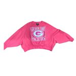 New Era Women’s Green Bay Packers Pink Tech Crew Pullover Sweatshirt XL Photo 1