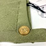Balmain Vichy Gingham Knit Tank Top Olive Green 44 FR 12 US NWT DF0AB051KH60 Photo 9