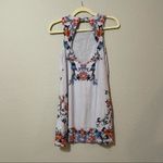 Ecote Urban Outfitters Blue Sleeveless Floral Shift Mini Dress Womens S Keyhole Photo 7