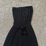 Becca  black strapless wide-leg jumpsuit size M Photo 2