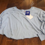 JoyLab  Boxy Fit Light Blue Long Sleeve Tee Witg Thumbholes New Size Medium Tags Photo 0