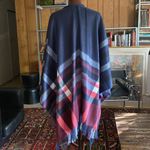 Shawl Wrap Open Front Poncho, NEW Blue Size none Photo 2