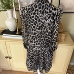 Burberry Isaline Leopard Print Silk Dress Size 6 Photo 6
