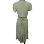 Lucky Brand  Green Midi Dress Size Small Cottage Minimal Whimsical Fairy Flutter Photo 2