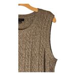 Current Air Anthropologie Dress Women XL Brown Cable Knit Midi Sweater Dress Photo 5