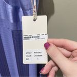 Rose Velvet Tiered Ruffle Maxi Dress Lavender Size Large Purple Photo 5