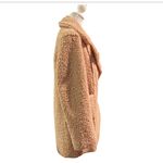 J.O.A. .  (Just one answer) Shearling Teddy Coat in Dusty Pink Photo 2