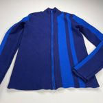 Athleta Cat Track Cardigan Full Zip Sweater Navy Royal Blue Colorblock Size XXS Photo 11