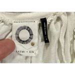 Anthropologie AKEMI + KIN Chelsey Embroidered Antique White Black Tank Top sz M Photo 5