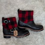 Woolrich Black and Red Women’s Balt Buffalo Plaid Boots Size 8.5 US Photo 2
