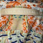 LOLA AUSTRALIA Bohemian Tassel Tie L/S Boho Top Blouse Medium White Photo 7