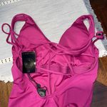 New size small woman’s one piece dark pink swimsuit Photo 1