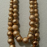 Monet Gold Tone Beaded Statement Necklace Photo 0