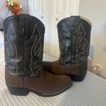 Genuine Leather Cowboy Boots Brown Size 6 Photo 1