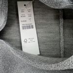 J.Crew New  L Knit Dress Sweater Metallic Silver Long Sleeve Mini Balloon Sleeve Photo 4