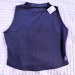 Free People Movement NWT Epic Mock Neck Muscle Tank in Navy size XL Photo 1