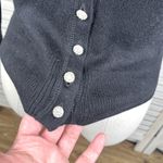 Aeropostale Cropped Cardigan Rhinestone Buttons Black-XS Photo 1