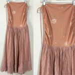 Free People  Ethereal Dainty Lace Floral Convertible Maxi Dress Skirt Medium NWT Photo 11