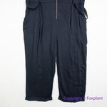 City Chic New! Plus Boiler Suit Jumpsuit in black, size 18 Photo 4