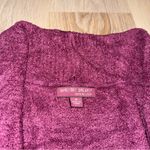 Barefoot Dreams  Cozy Chic Lite Knit Cardigan in Burgundy - Size Medium Photo 2