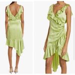 Cinq à Sept NWT- Cinq a Sept Women's Petunya Ruffle Asymmetric Midi Dress Prickly Pear Sz 2 Photo 2