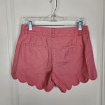 J.Crew J by  Women's Shorts Linen Blend Pink Scallop Hem Size 2 Photo 2