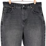 Free People  We The Free Deep Trance Dropped Boyfriend Barrel Jeans Black Size 30 Photo 5
