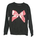 Urban Outfitters  Gray Pink Bow Overdyed Oversized Crew Neck Sweatshirt Size M Photo 3