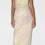 ZARA  NWT tie dye print midi tulle mesh dress Photo 0