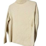 Nina Ricci White Cream Ribbed Turtleneck Wool Cashmere Blend Sweater Size XS Photo 0