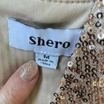 Shero Ellis Rose Gold Midi Dress Size M Photo 4