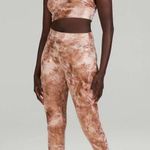 Lululemon NWT  Align Crop 23" Shine - Diamond Dye Misty Shell Cacao Dot Foil - 2 Photo 3