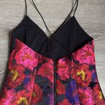 Alice + Olivia Tayla Structured Lantern Mini Dress in Black & Multi 10 Photo 12