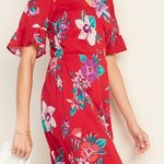 Old Navy Waist-Defined Bell-Sleeve Faux-Wrap Dress Photo 0