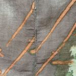 Vintage Platinum Dorothy Schoelen Skirt Abstract Brown Yellow Orange Lined Size 2 Photo 7