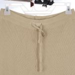 Cider  Light Green Beige Ribbed Pants Women's Large Photo 3