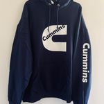 Cummins Hoodie Dark Blue Size Large Photo 0