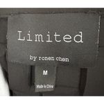 Limited Ronen Chen Organza Cardigan Shawl Woven Long Size M Black Artsy Formal​ Size M Photo 5