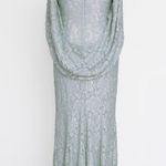 Betsy and Adam Betsy Adam - Caplet Cape-Sleeve Lace Gown Photo 2